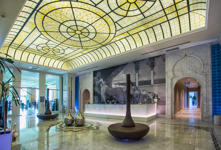 SPA Eingang Sueno Deluxe Hotel in Belek - Maximum Golfreisen