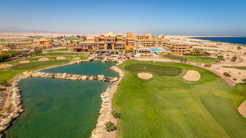 Bilder für Golfreise nach Ägypten- Golf Bilder-Cascades Golf Club-Luftaufnahme Hotel
