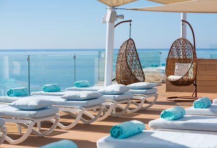 Golfreise nach Mallorca-Liegen am Dach-Sonnenterasse-Iberostar Playa de Palma