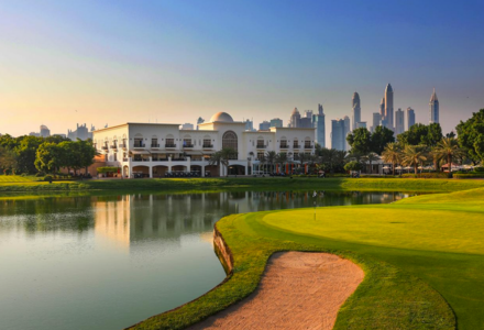 he Montgomerie" Golf Club-Golfreise Informationen über Vereinigte Arabische Emirate-Dubai-Club Haus
