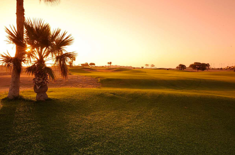Bilder für Golfreise nach Ägypten- Golf Bilder-Cascades Golf Club-Sonnenuntergang