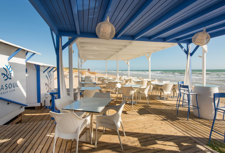 das Restaurant am Strand von Iberostar Royal Andalus in Costa de la Luz für Golf Urlauber