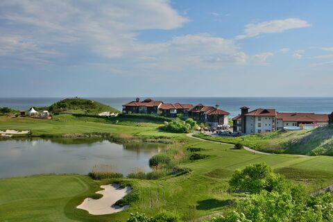 Bulgarien-Thracian Cliffs Golf & Beach Resort-Golfplatz mit Häuser