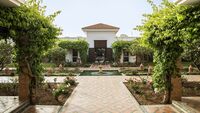 Maximum Golfreise Webseite mit Robinson Club Agadir und Hotelbild mit Springbrunnen und Garten