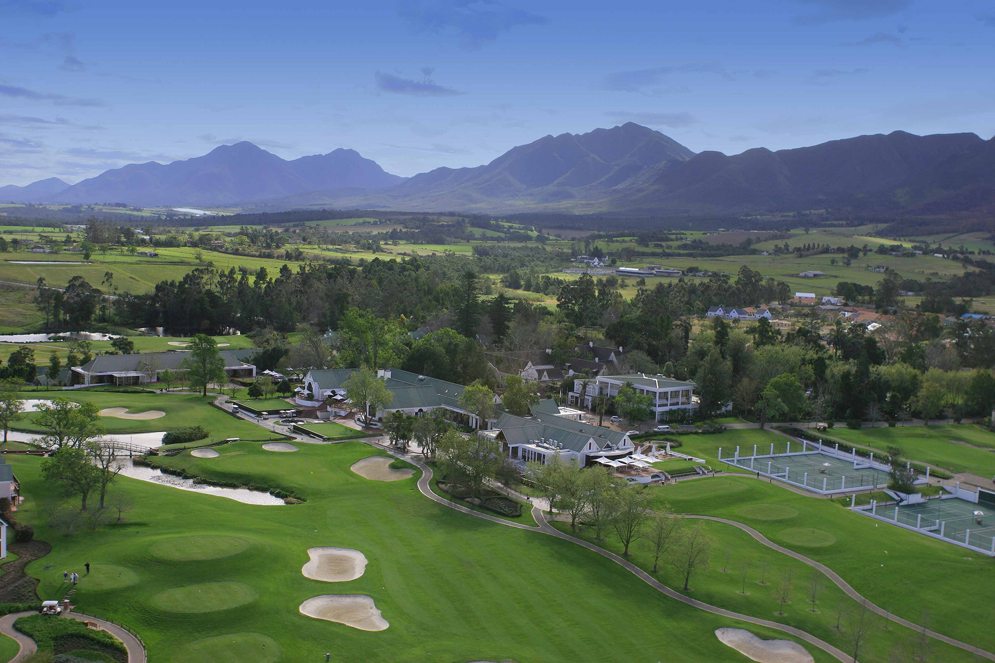 Golf in Südafrika-Fancourt Hotel an der Garden Route-Der Golfplatz-Maximum Golfreisen. Der Golfplatz an der Garden Route bei Fancourt Hotel